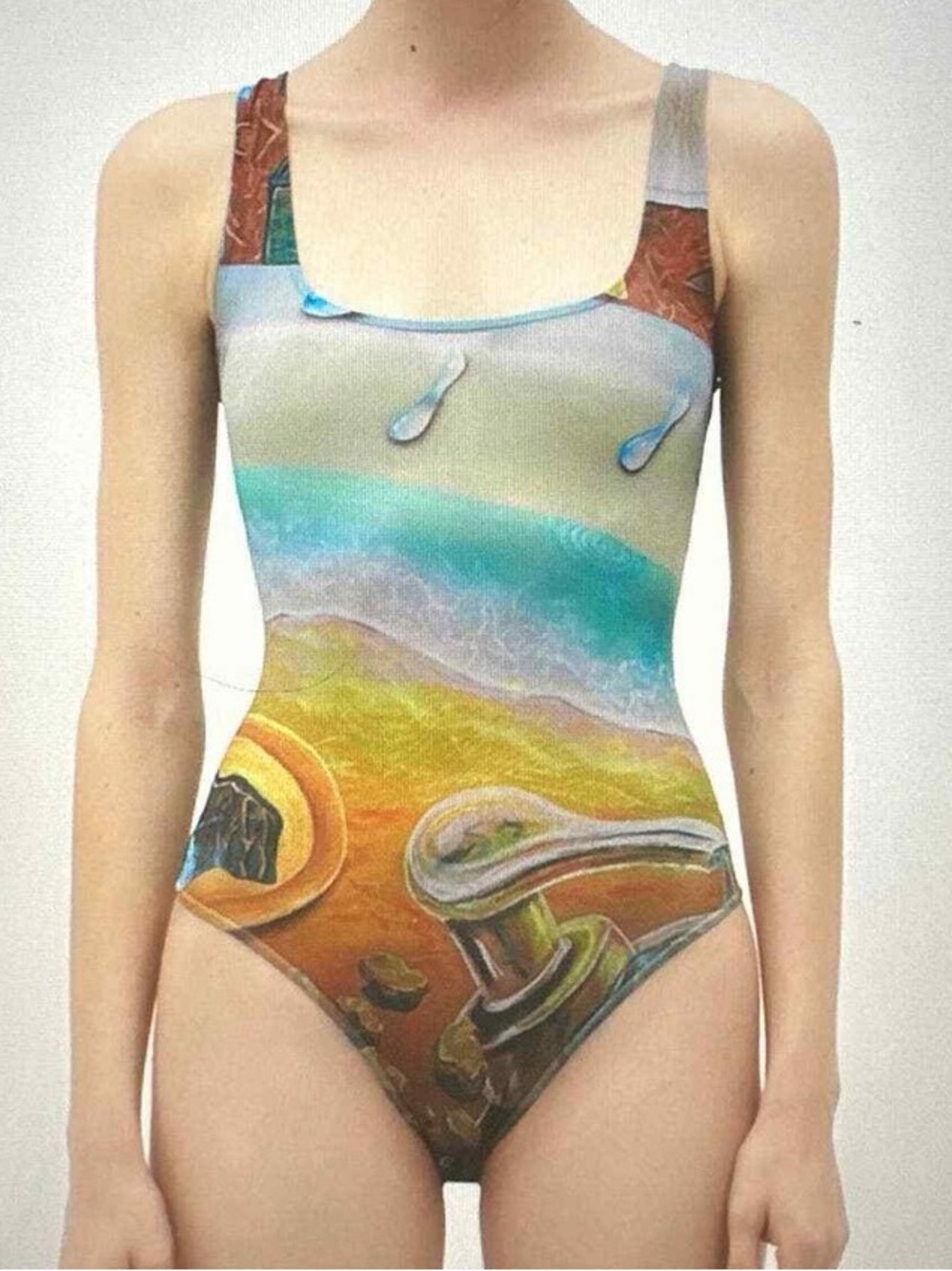 NWT zara x larissa de jesus negron printed bodysuit size small